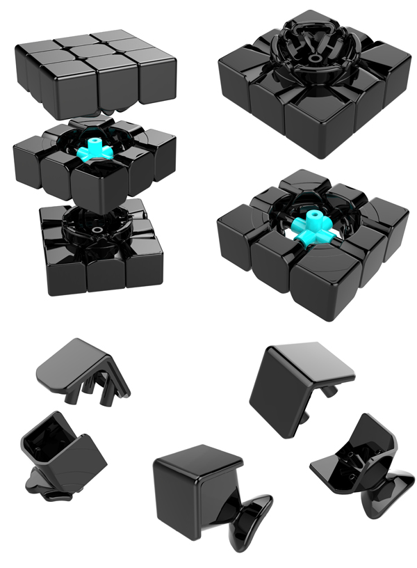 MoYu TangLong 3x3x3 Speed Cube 56.5mm Blue